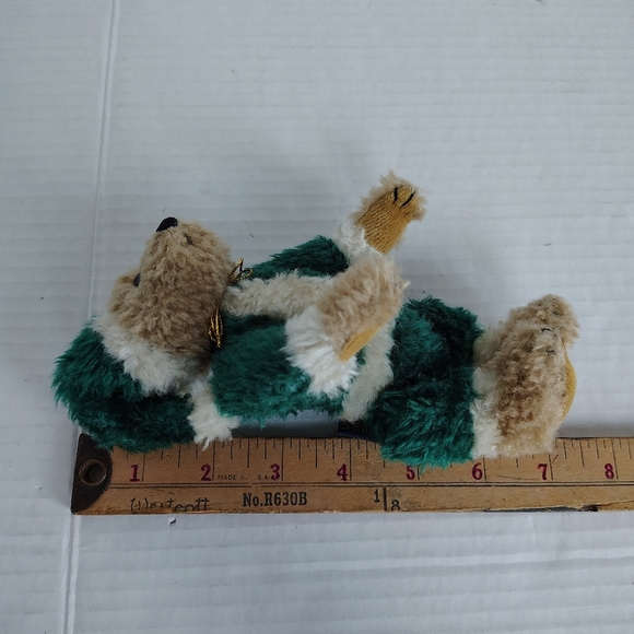 Boyd's Santa Jointed Brown Bears in Red Santa Outfit Green Santa Outfit Hat - Picture 16 of 16